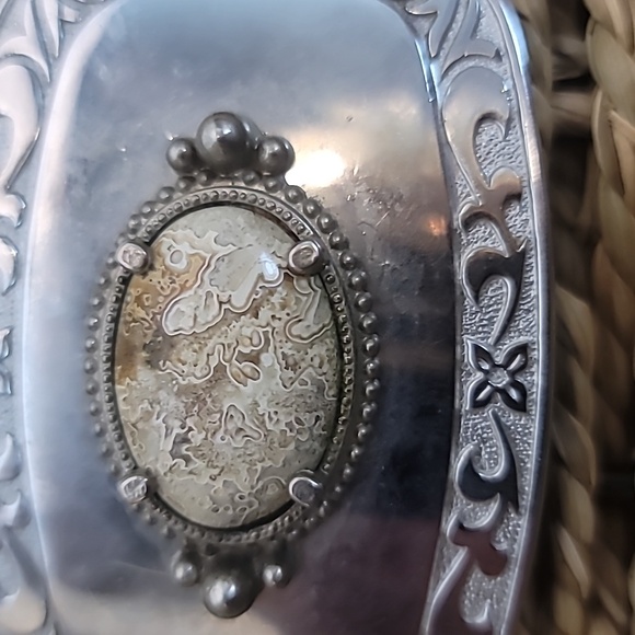 Lace agate western belt buckle - Picture 2 of 4